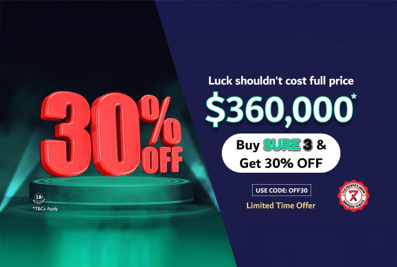 30 Percent Off on SURE3 Tickets